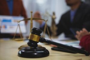 Personal injury lawyer in law office in Van Nuys, CA