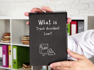 Truck accident laws in California, CA