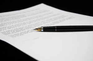 Filing personal injury paperwork at a personal injury law office in Palmdale, CA