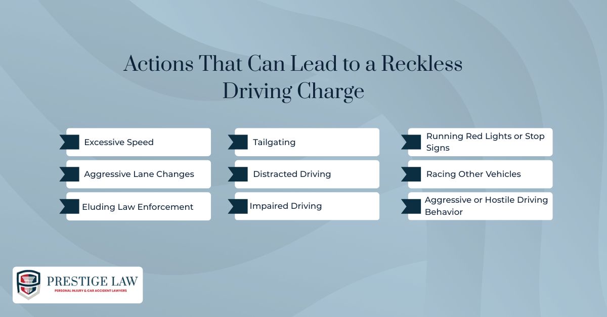 Actions That Can Lead to a Reckless Driving Charge