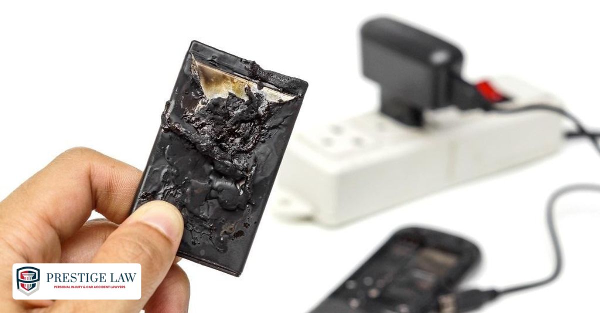 A consumer next to a defective product